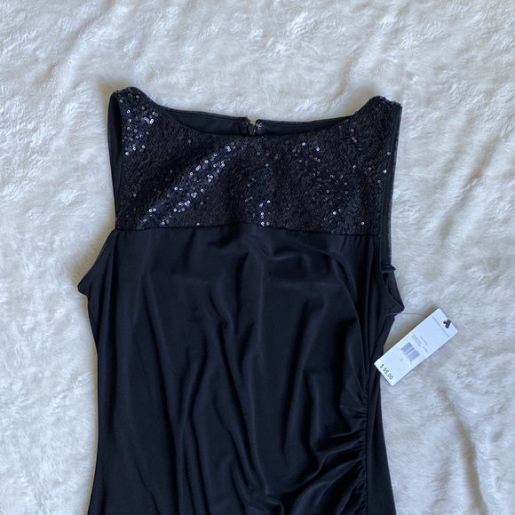 NWT American Living black sheath dress with sequin accent. Size 10. - Picture 7 of 12